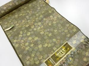 アンティーク　正絹　紬　着尺反物